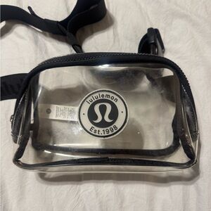 lululemon athletica Black Clear Belt Bag